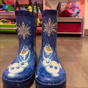 Olaf Frozen Rain Boots with Easy on Handles